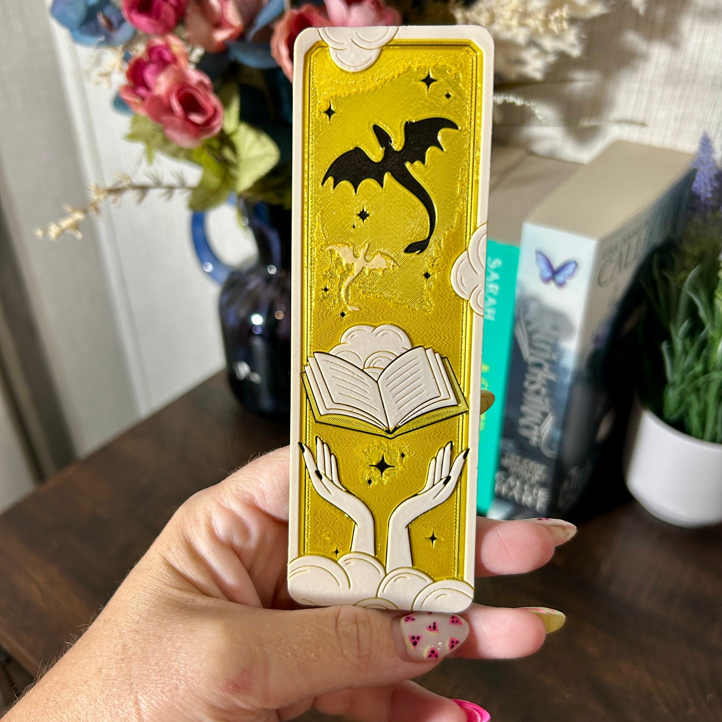 Book Dragons Bookmark - Fourth Wing Inspired
