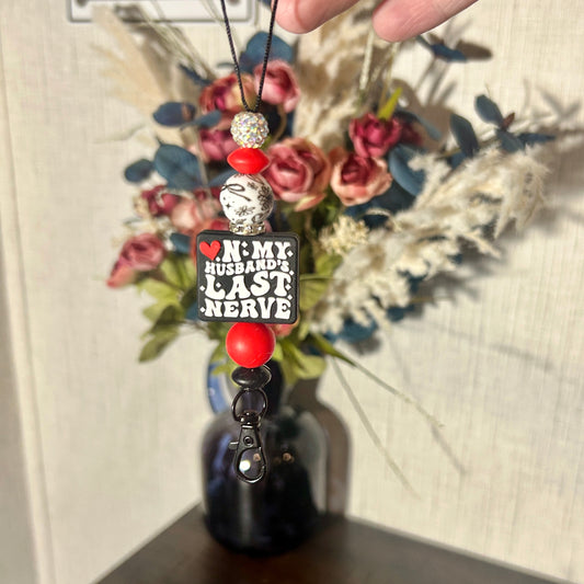 On my Husbands Last Nerve Freshie Hanger