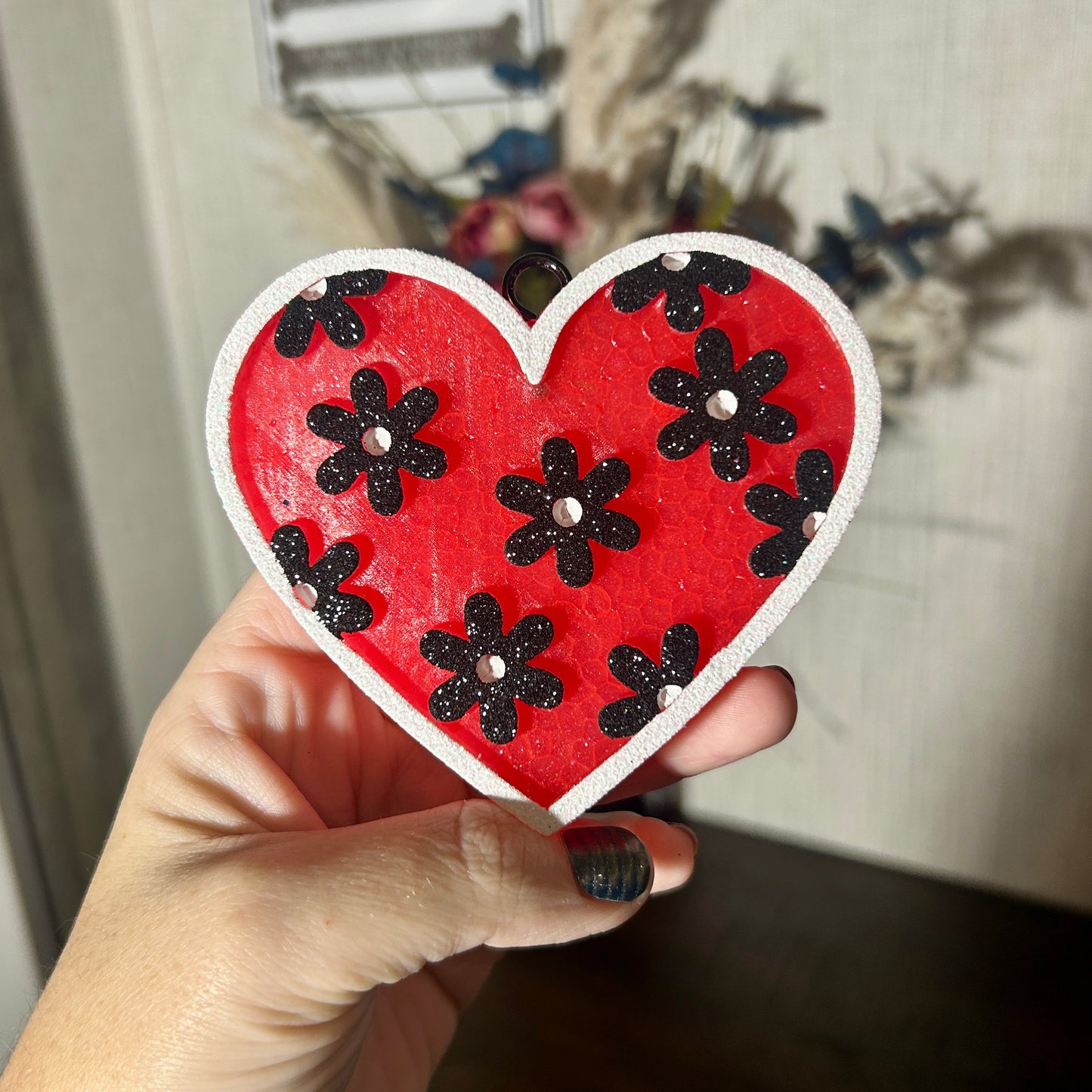 Floral Heart Freshie - Bum Bum Scented