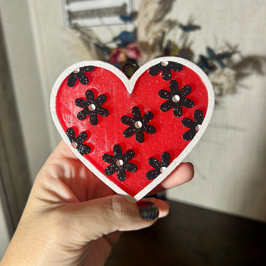 Floral Heart Freshie - Bum Bum Scented