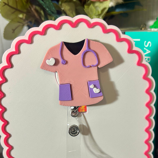 Interchangeable Badge Reel Cover - Scrubs
