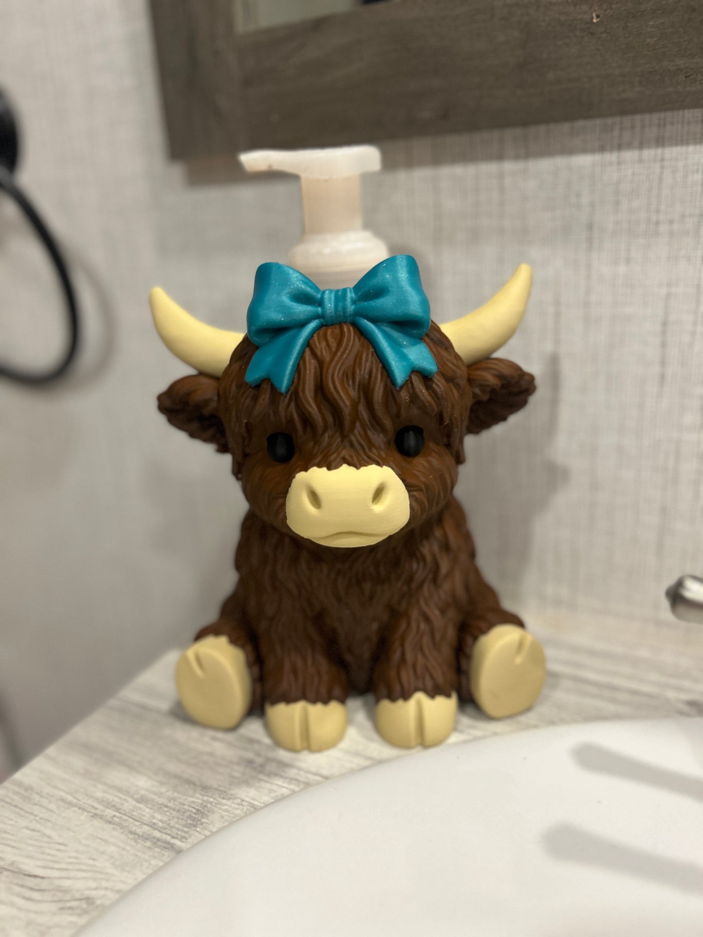 Highland Cow Soap Dispenser