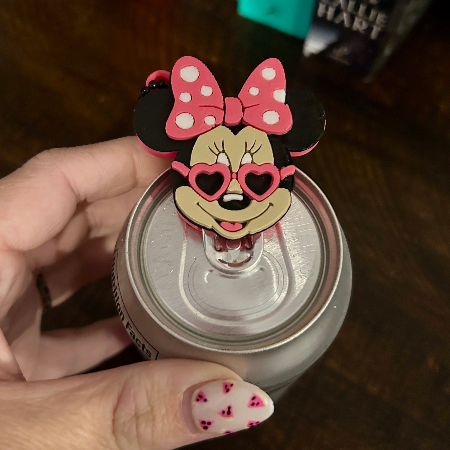 Nail Saver Pop Tab Keychain - Minnie Mouse
