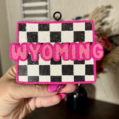 Checkered Wyoming Design