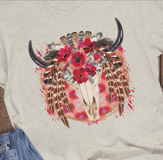Floral Bull Skull - Pre-orders