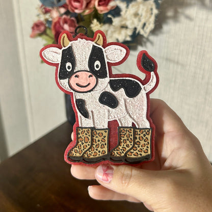 Cow in Rainboots Design