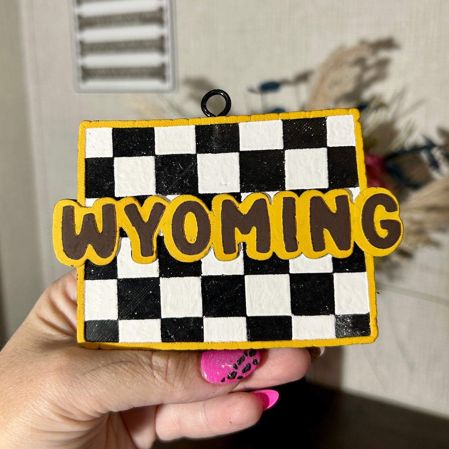 Checkered Wyoming Design