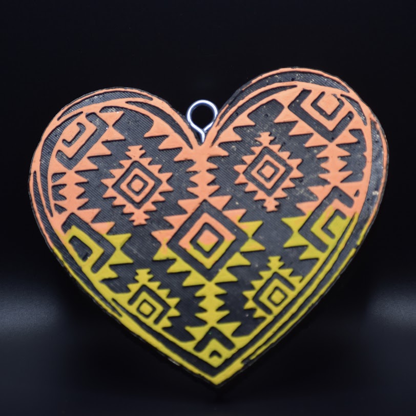 Aztec Heart Design