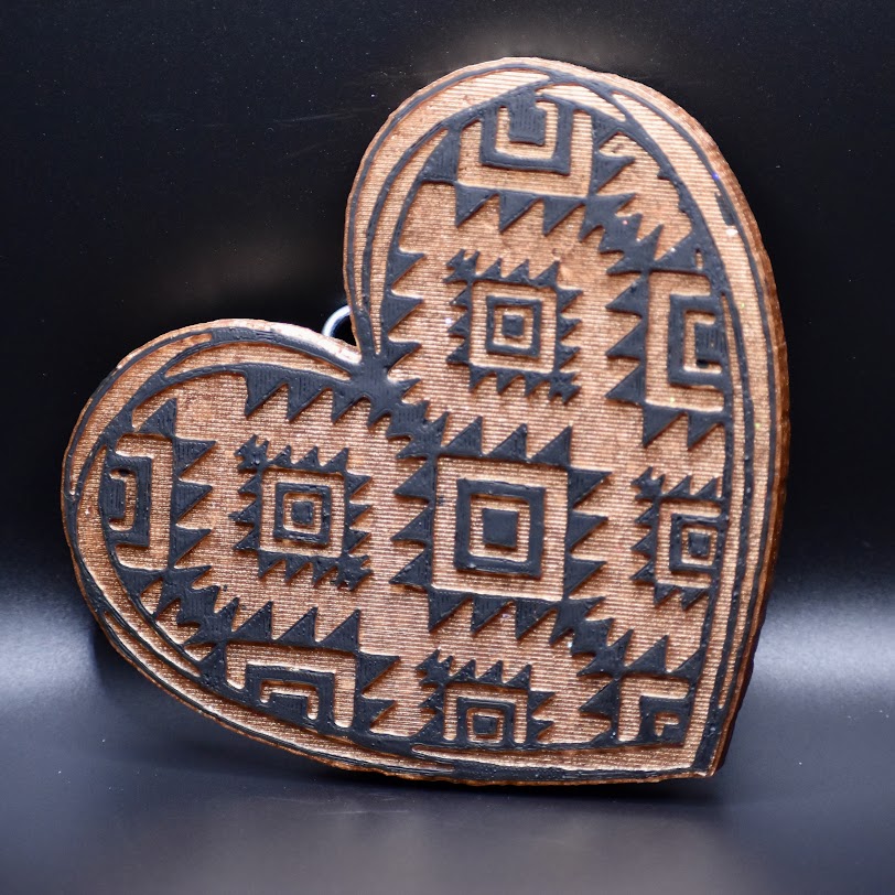 Aztec Heart Design