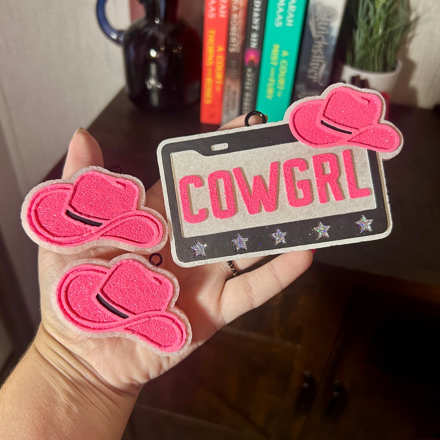 Cowgirl License Plate Full Set Design