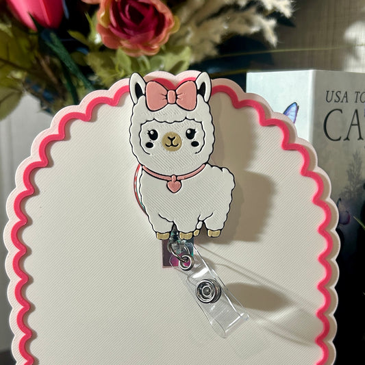 Interchangeable Badge Reel Cover - Llama
