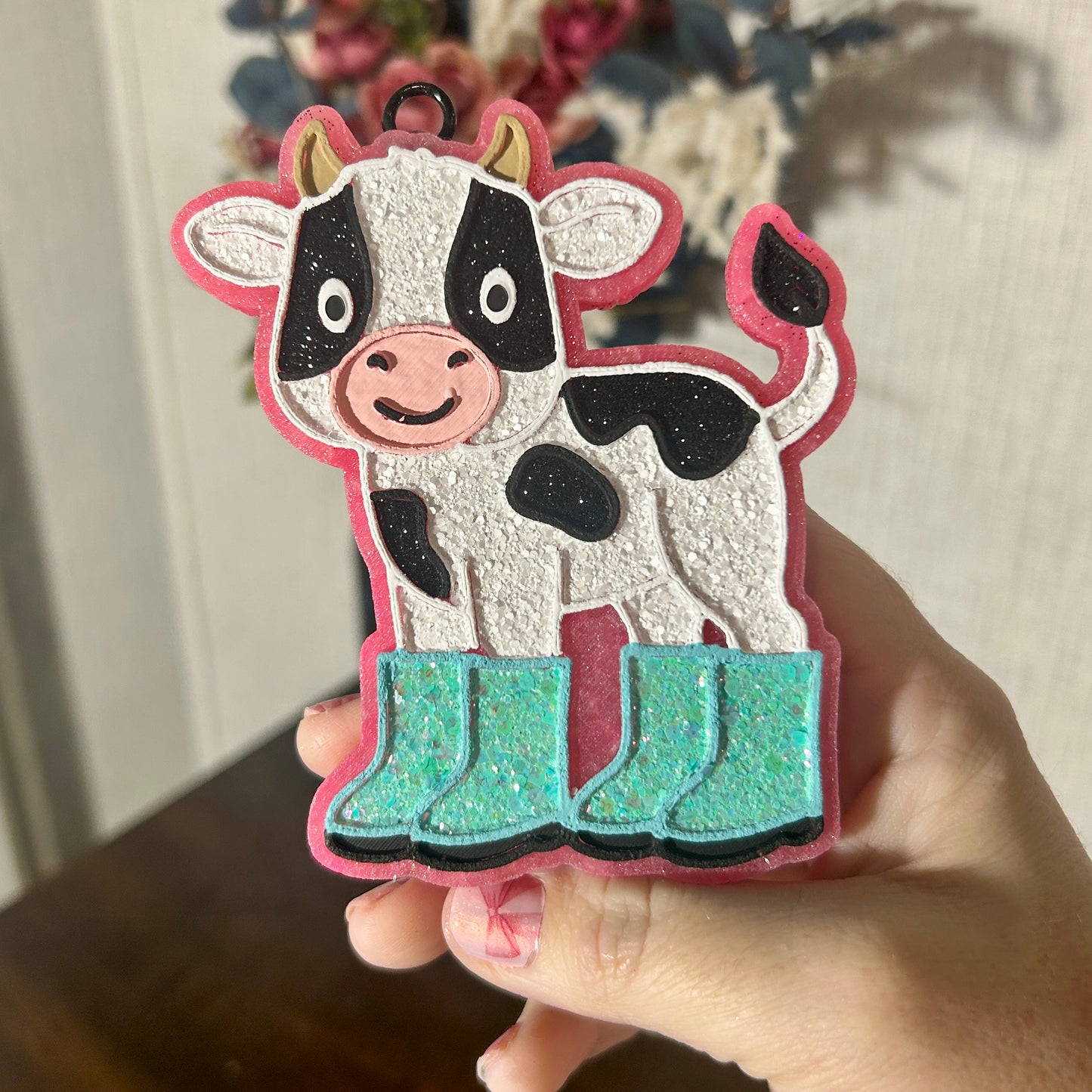 Cow in Rainboots Design
