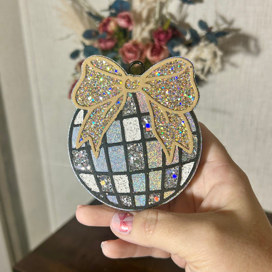 Disco Ball with Bow Design