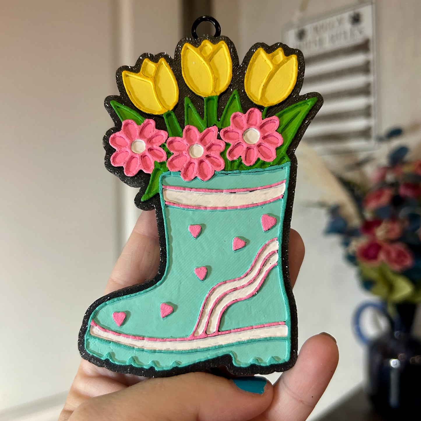 Floral Rain Boot Design