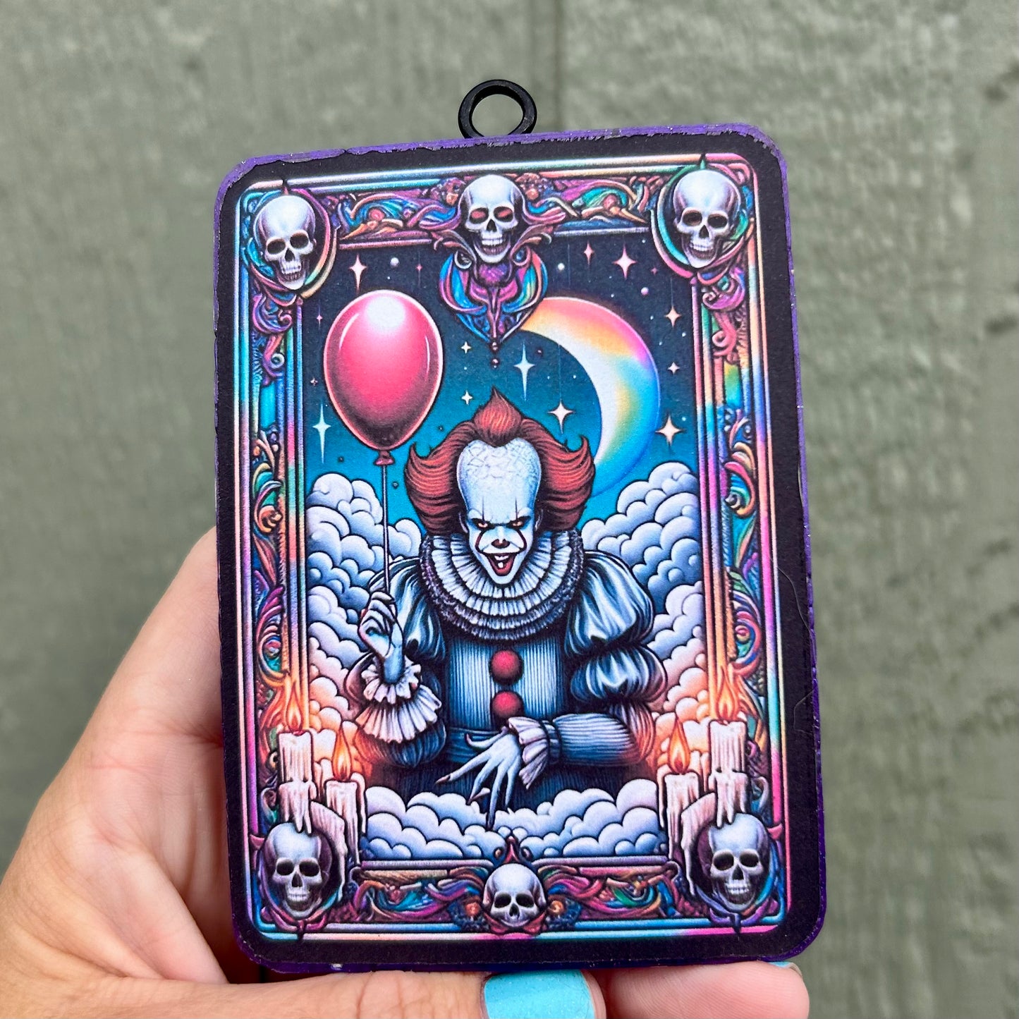 IT Clown Tarot Card Freshie - Fragrance: Strawberry Pound Cake