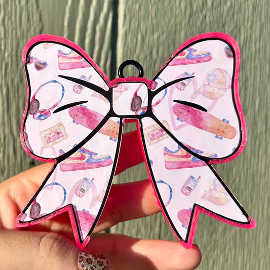 Skater Bow Freshie - Fragrance: Rhinestone Cowgirl