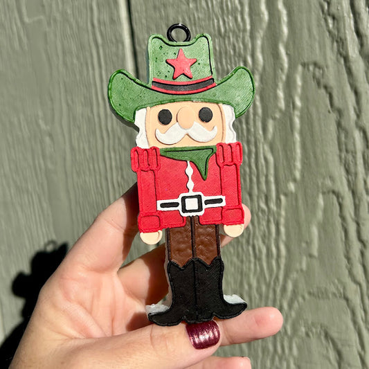 Cowboy Nutcraker Freshie - Fragrance: Pumpkin Spice Latte