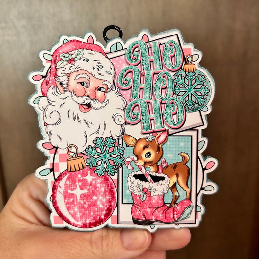 Vintage Santa HO HO HO Design