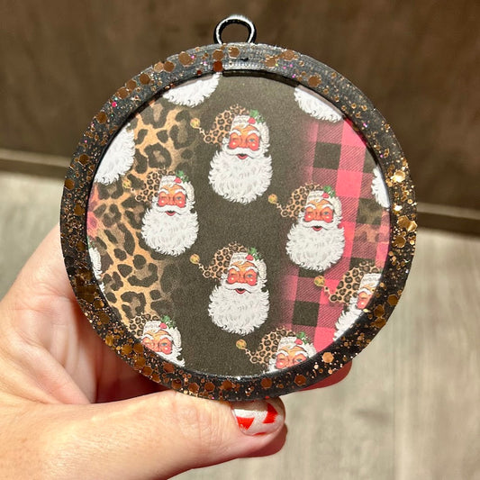 Santa Round Print - Fragrance: Winter Candy Apple