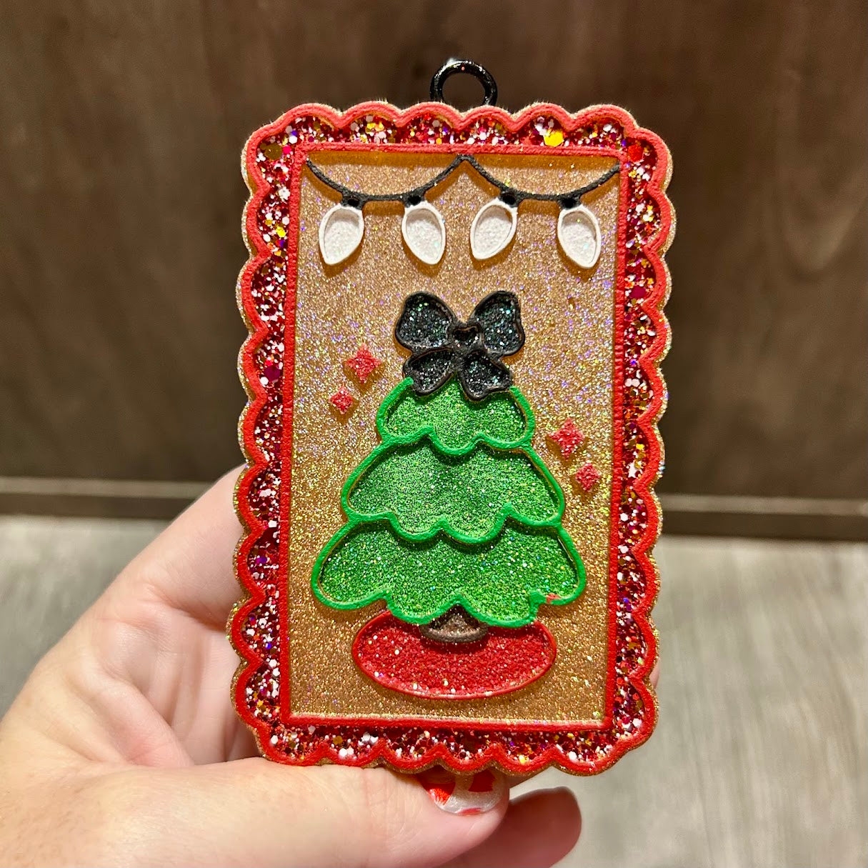 Christmas Tree Stamp Freshie - Fragrance: Peppermint Twist