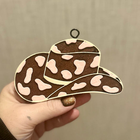 Cowboy Hat Freshie - Fragrance: Flannel