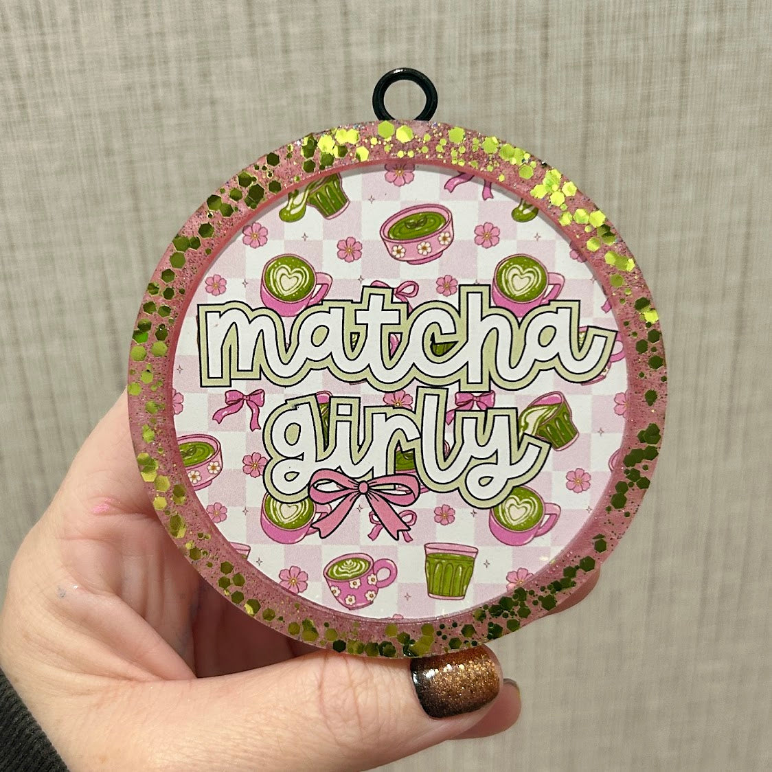 Matcha Girlie Round Freshie - Fragrance: Bubblegum