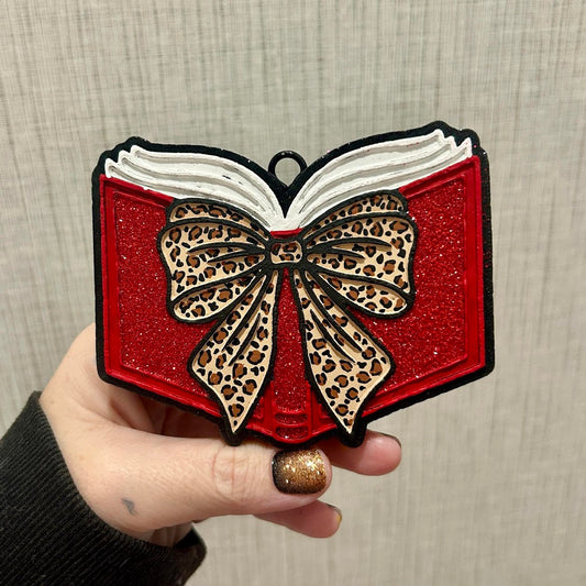 Book with a Bow Freshie Design