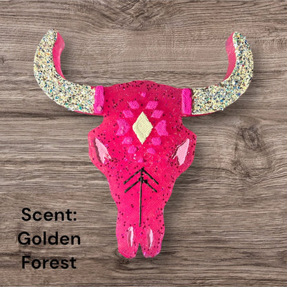 Aztec Bull Skull Freshie Design