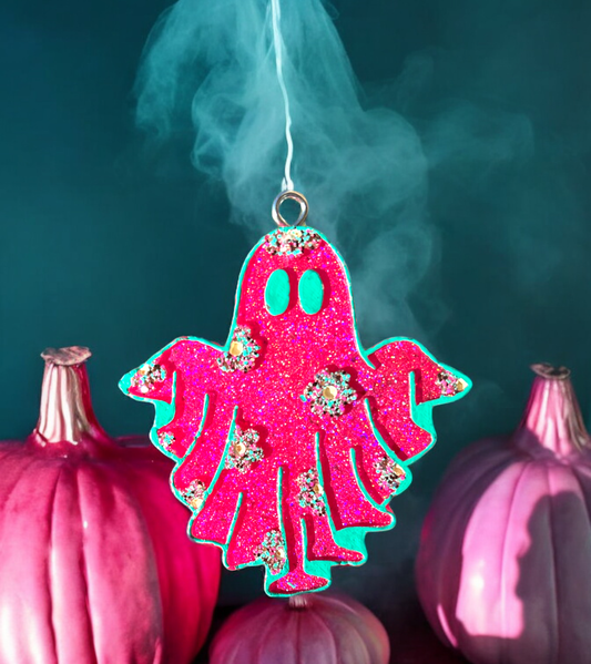 Floral Ghost Freshie Design