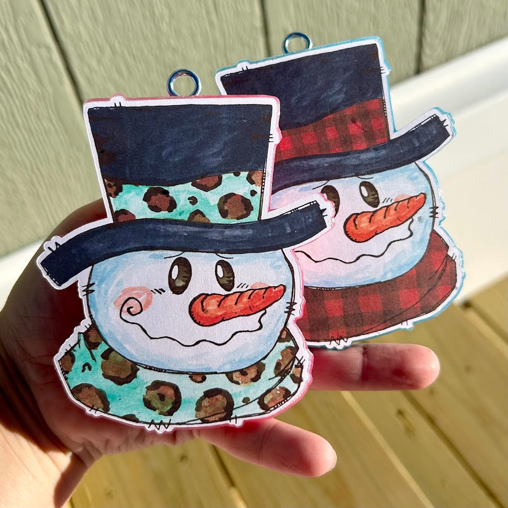 Frosty Snowman Freshie Design