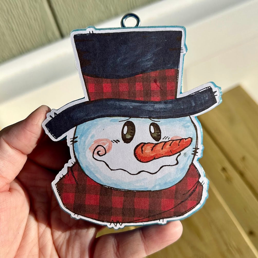 Frosty Snowman Freshie Design