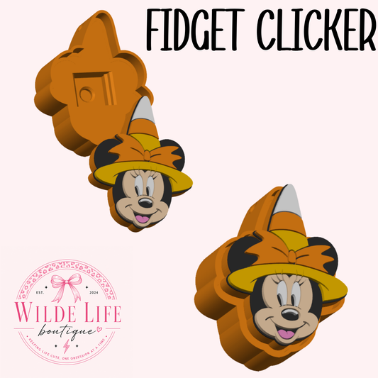 Candy Corn Minnie Fidget Clicker