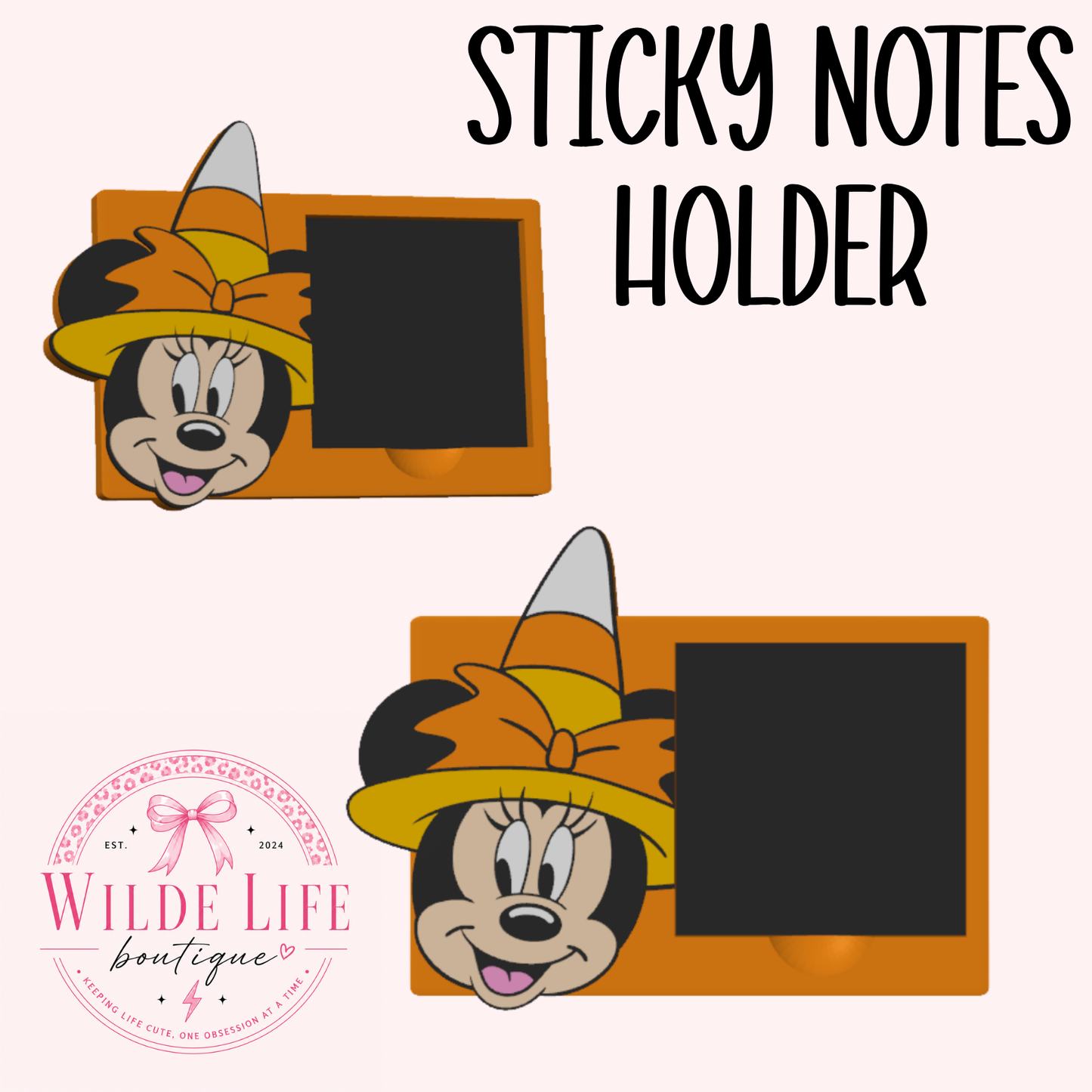 Candy Corn Minnie Sticky Notes Holder