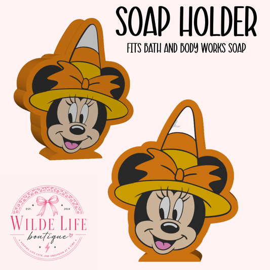 Candy Corn Minnie Soap Holder
