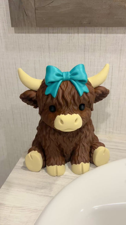Highland Cow Soap Dispenser